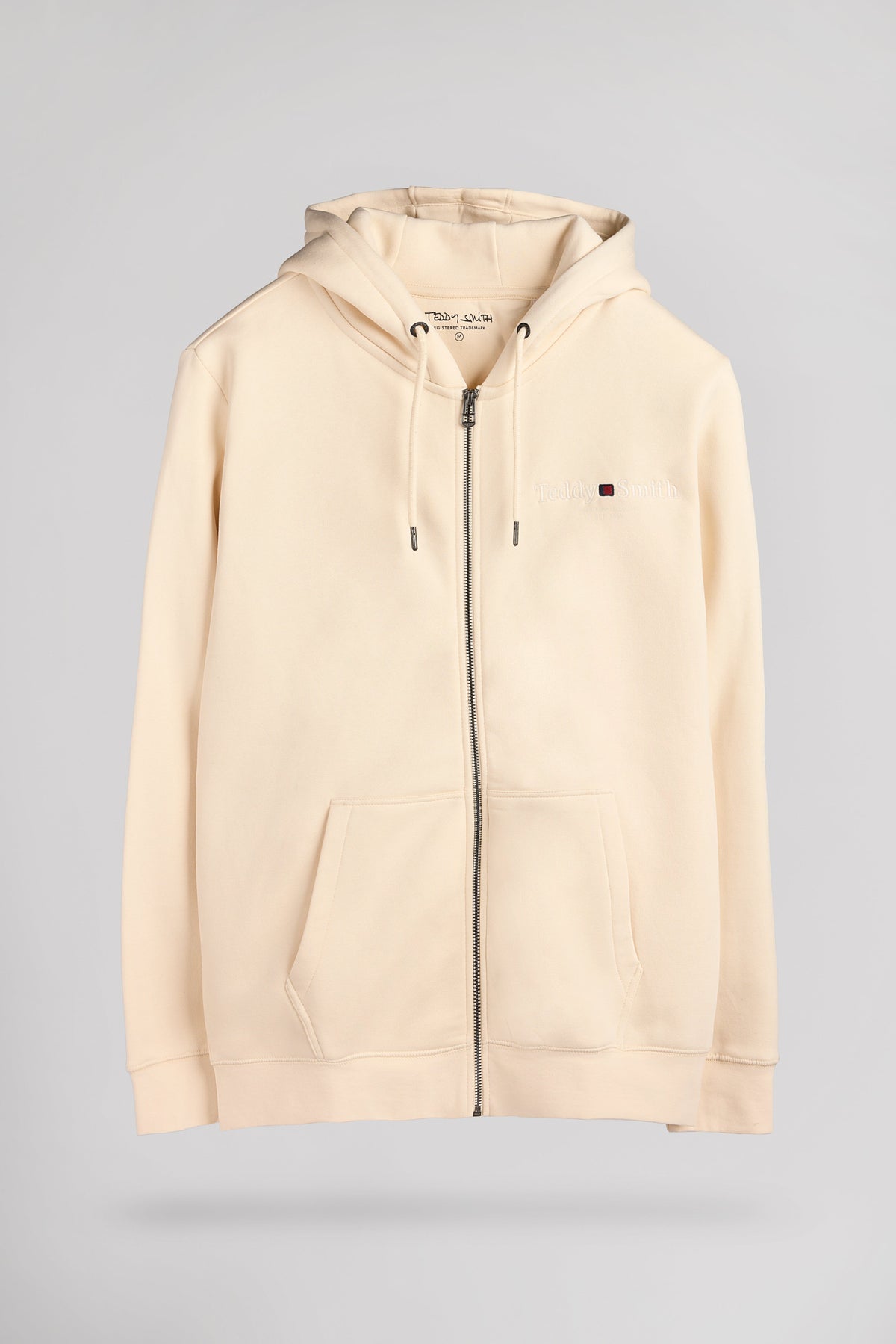 Gilet sweat à capuche zippé GICLASS JIM HZ NATUREL - 1
