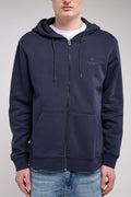 Gilet sweat à capuche zippé GICLASS JIM HZ TOTAL NAVY - 1