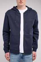 Gilet sweat à capuche zippé GICLASS JIM HZ TOTAL NAVY - 2