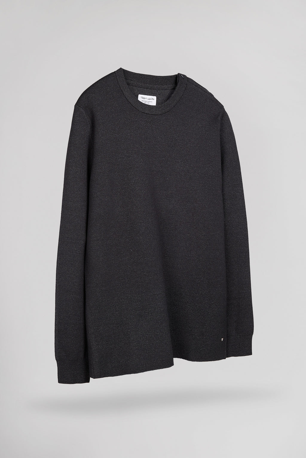 Pull col rond P-DRYSTAN MELANGE BLACK - 2