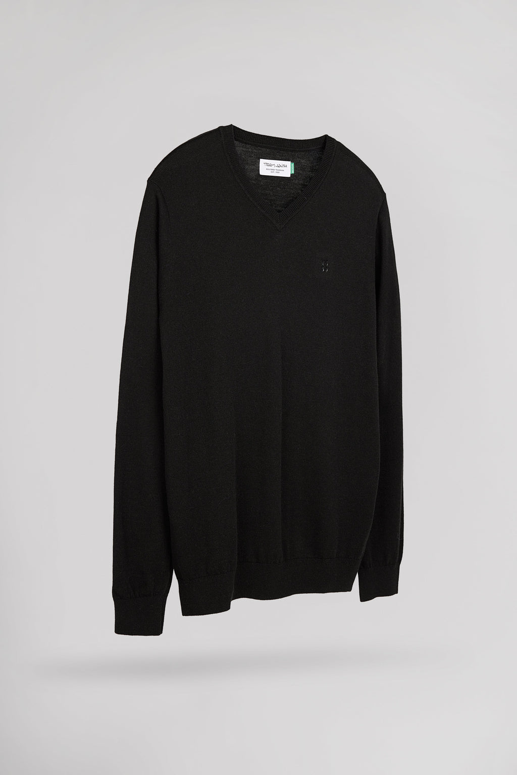Pull ajusté col V P-MARTIN NOIR - 2