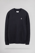 Pull en coton col rond P-JIMMY TOTAL NAVY - 1