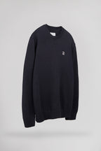Pull en coton col rond P-JIMMY TOTAL NAVY - 2