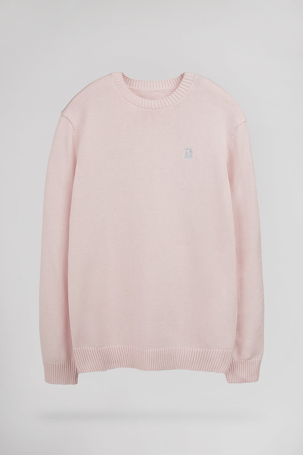 Pull en coton col rond P-JIMMY PINK SHIRT - 1