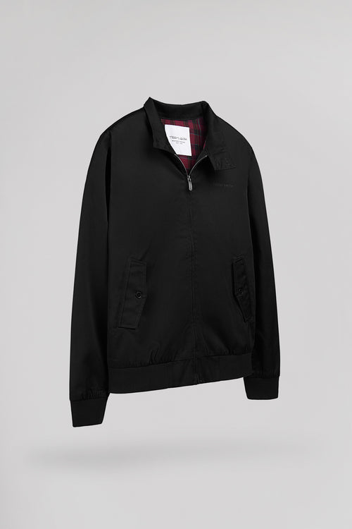 Blouson zippé en twill col montant SANSON 2 NOIR - 2