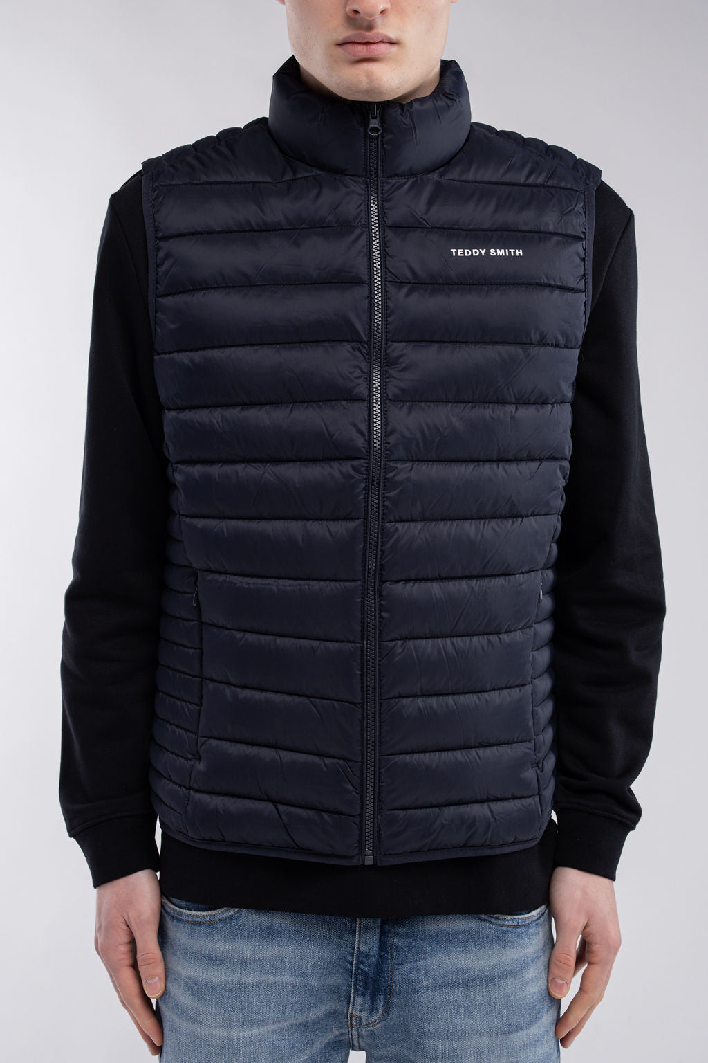 Doudoune sans manches col montant B-TERRY TOTAL NAVY - 1