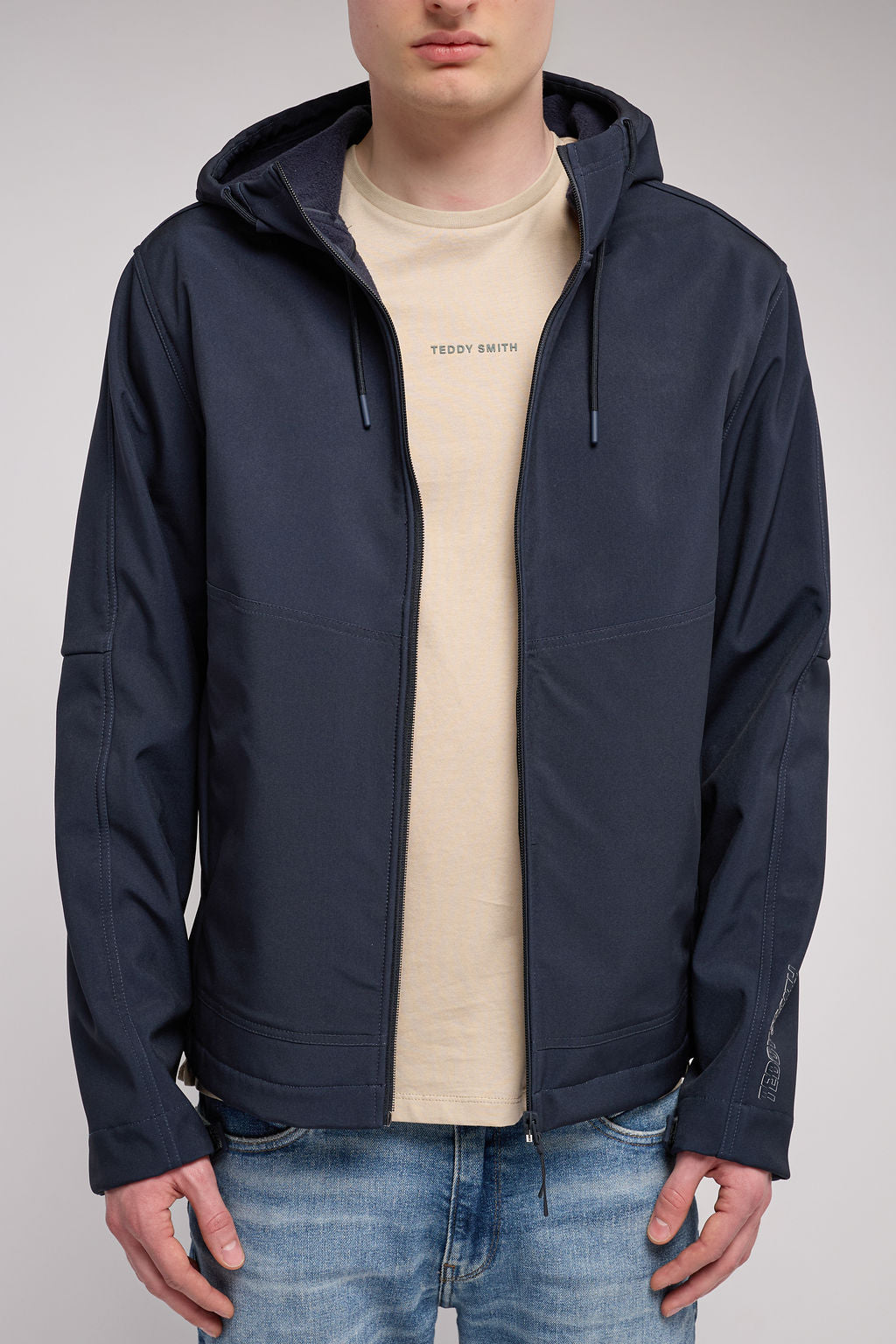 Blouson softshell zippé à capuche B-RENZO DARK NAVY - 2