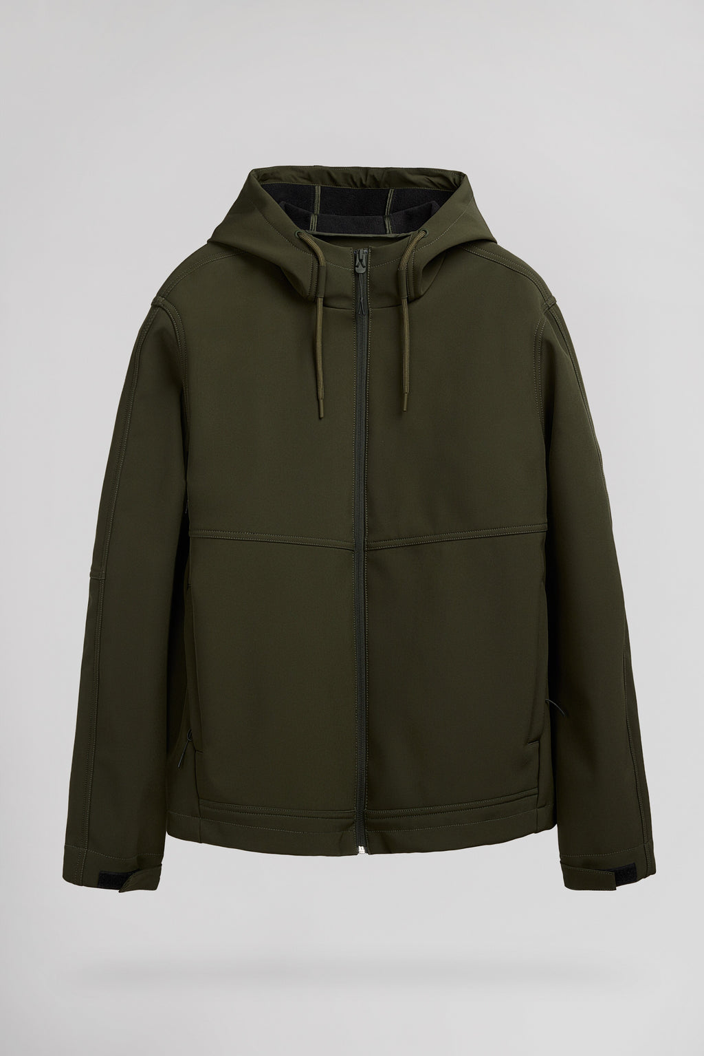 Blouson softshell zippé à capuche B-RENZO DEEP KAKI - 1