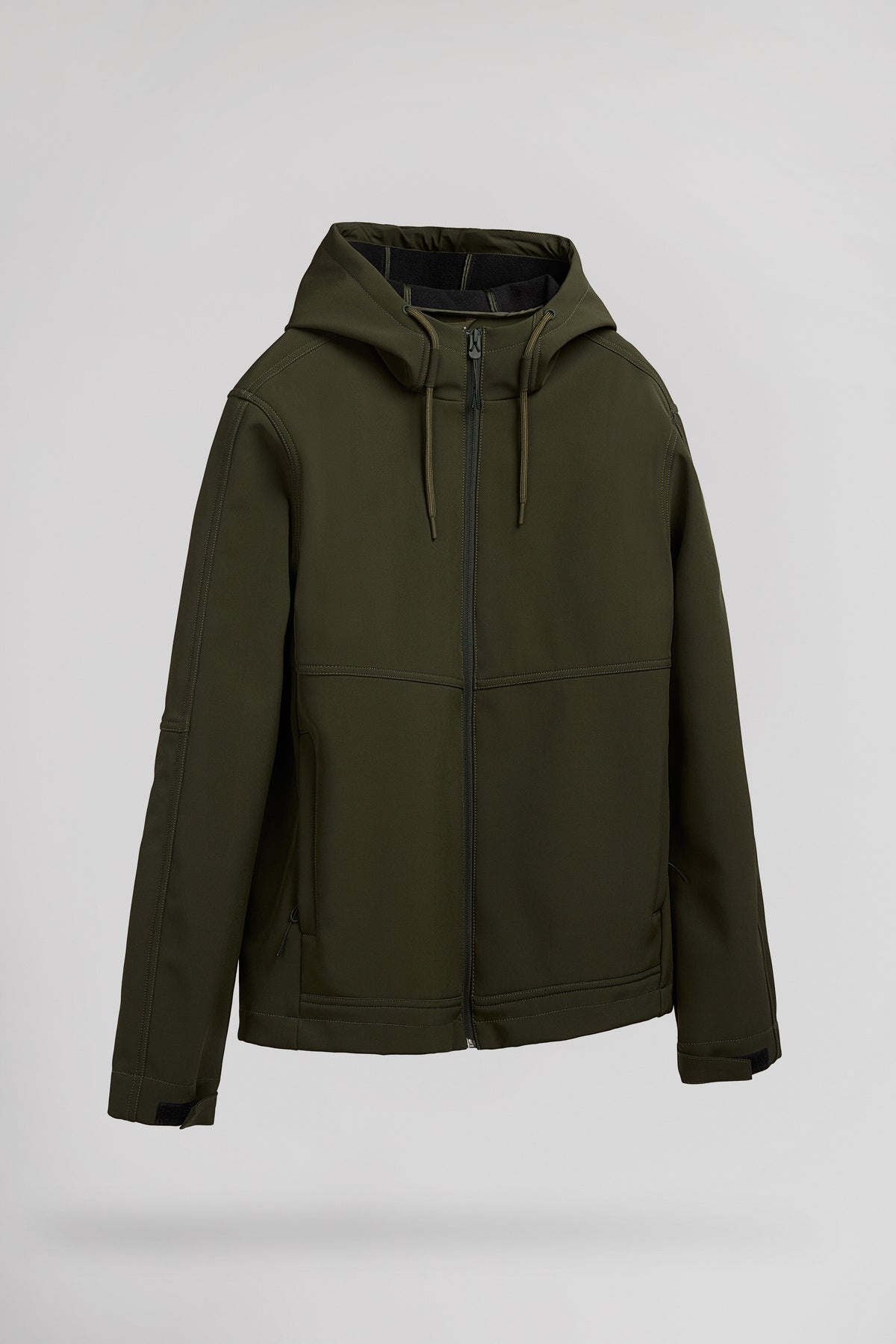 Blouson softshell zippé à capuche B-RENZO DEEP KAKI - 2