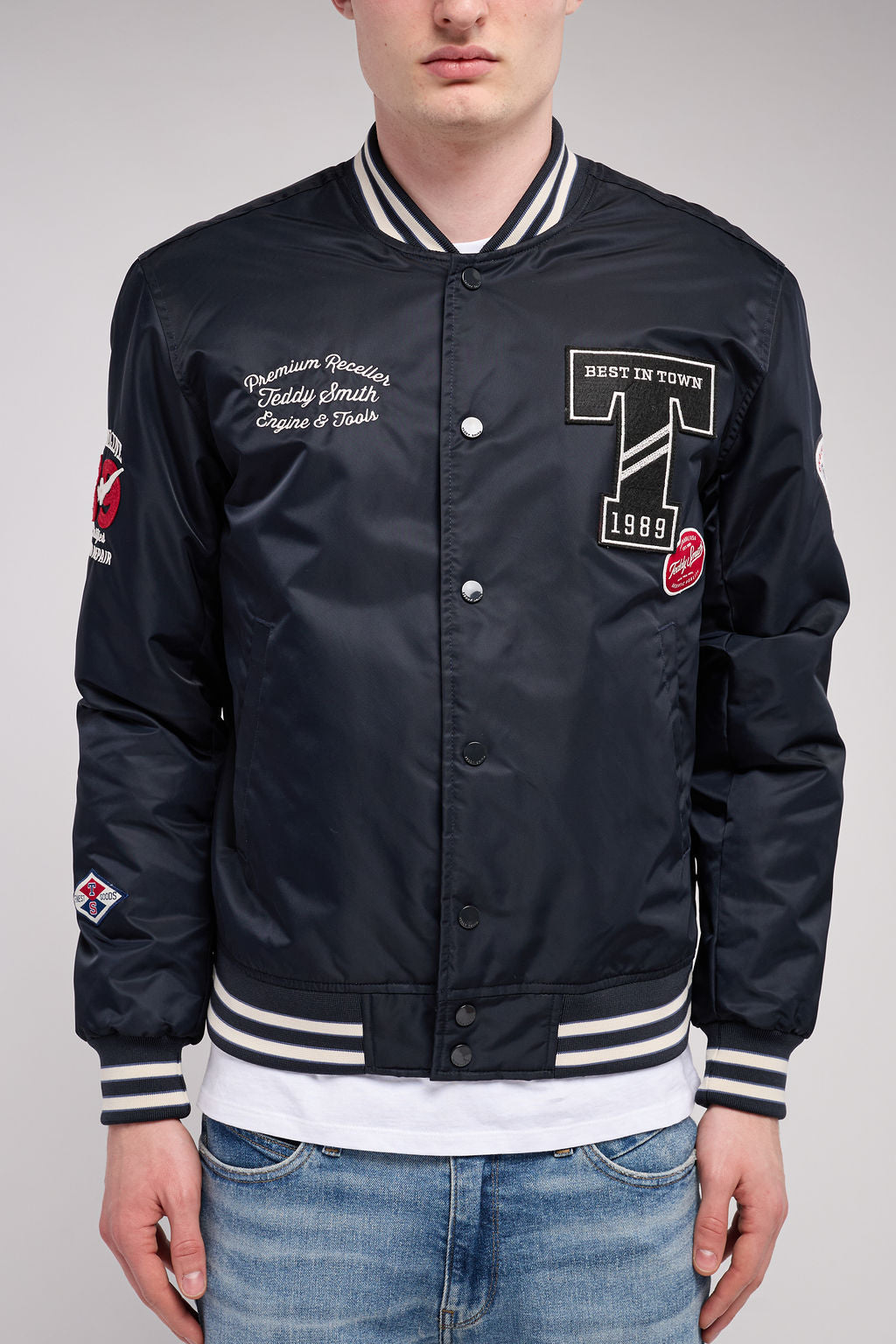 Blouson Teddy B-TIBALD DARK NAVY - 1