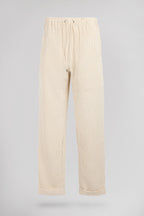 Pantalon en velours TEDDY VELOURS BEIGE CLAIR - 1