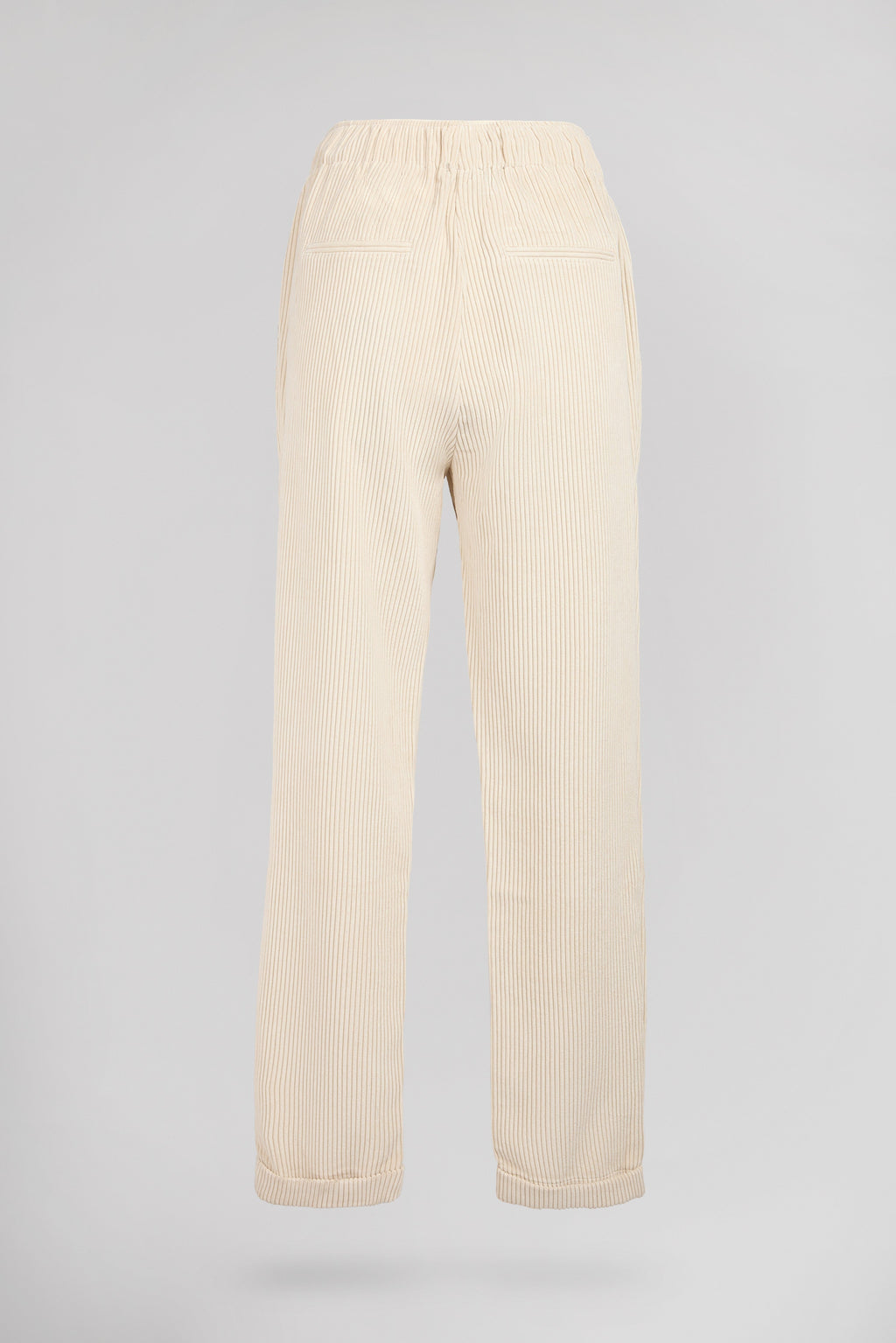 Pantalon en velours TEDDY VELOURS BEIGE CLAIR - 2