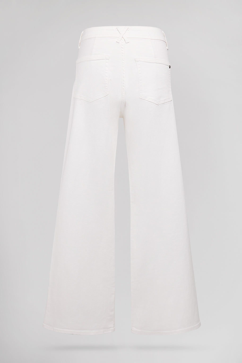 Jean flare taille haute P-JOSEFA 4PP DY MIDDLE WHITE - 2