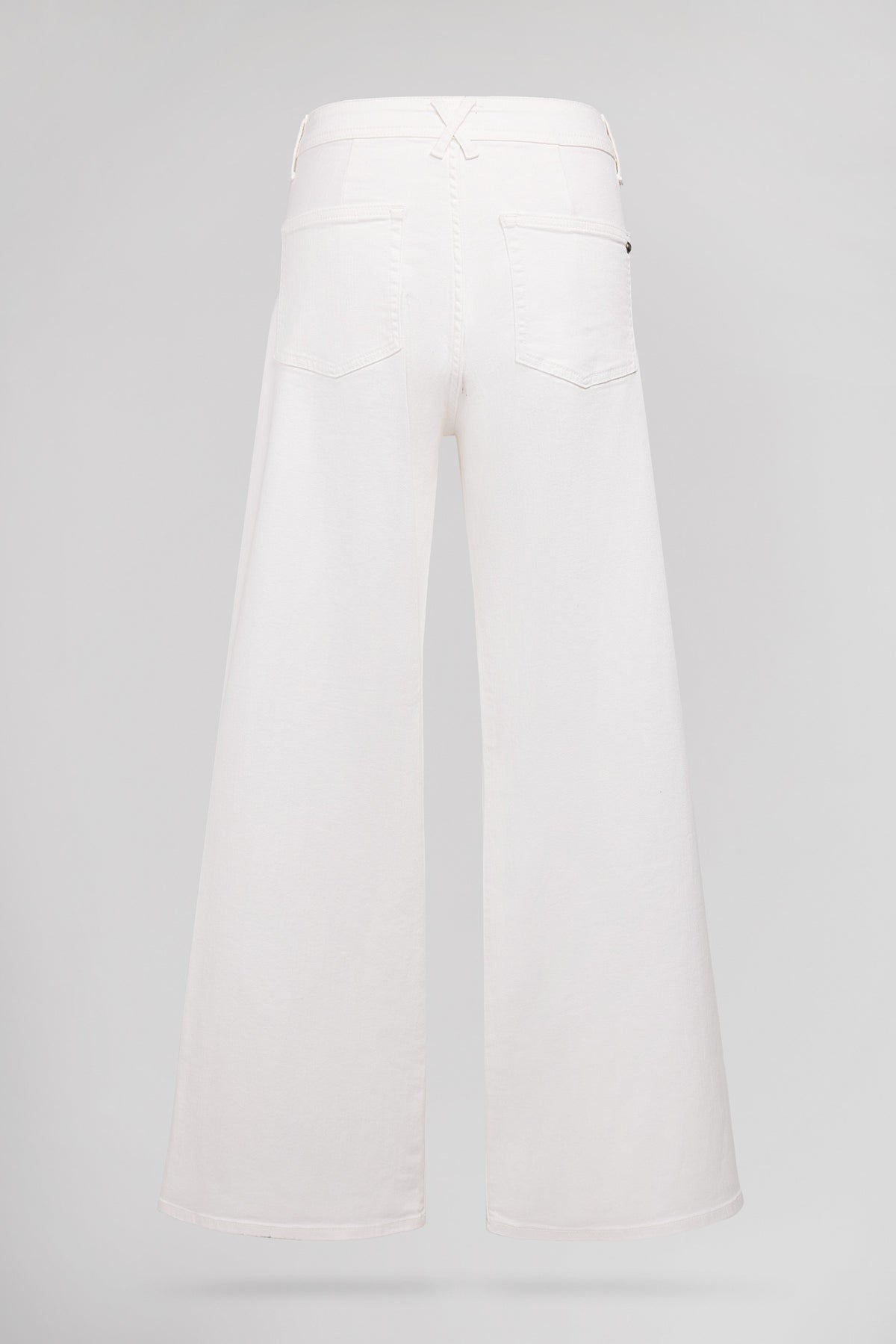 Jean flare taille haute P-JOSEFA 4PP DY MIDDLE WHITE - 2