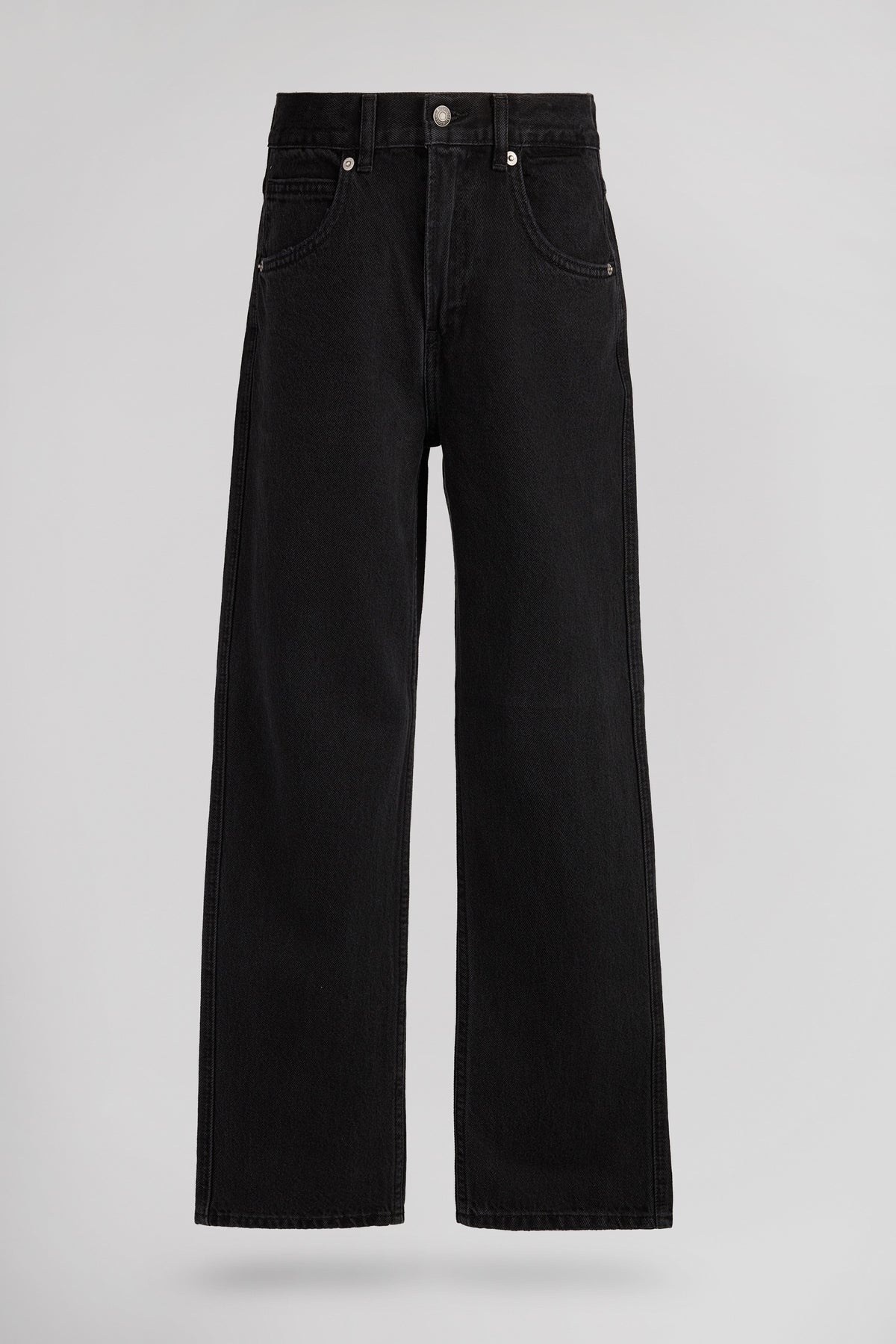 Jean droit denim MEMPHIS STRAIGHT JR BLACK USED - 1