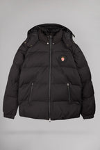 Blouson à capuche col montant B-JONAH NOIR - 1