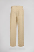 Pantalon large P-YORK VELVET CREAM - 2