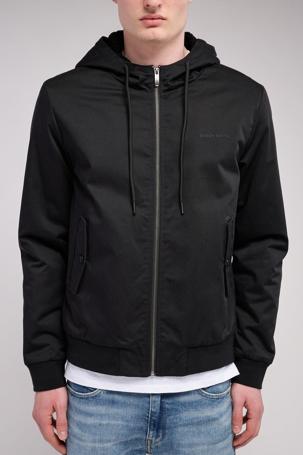 Blouson zippé à capuche B-SANSON NOIR - 1