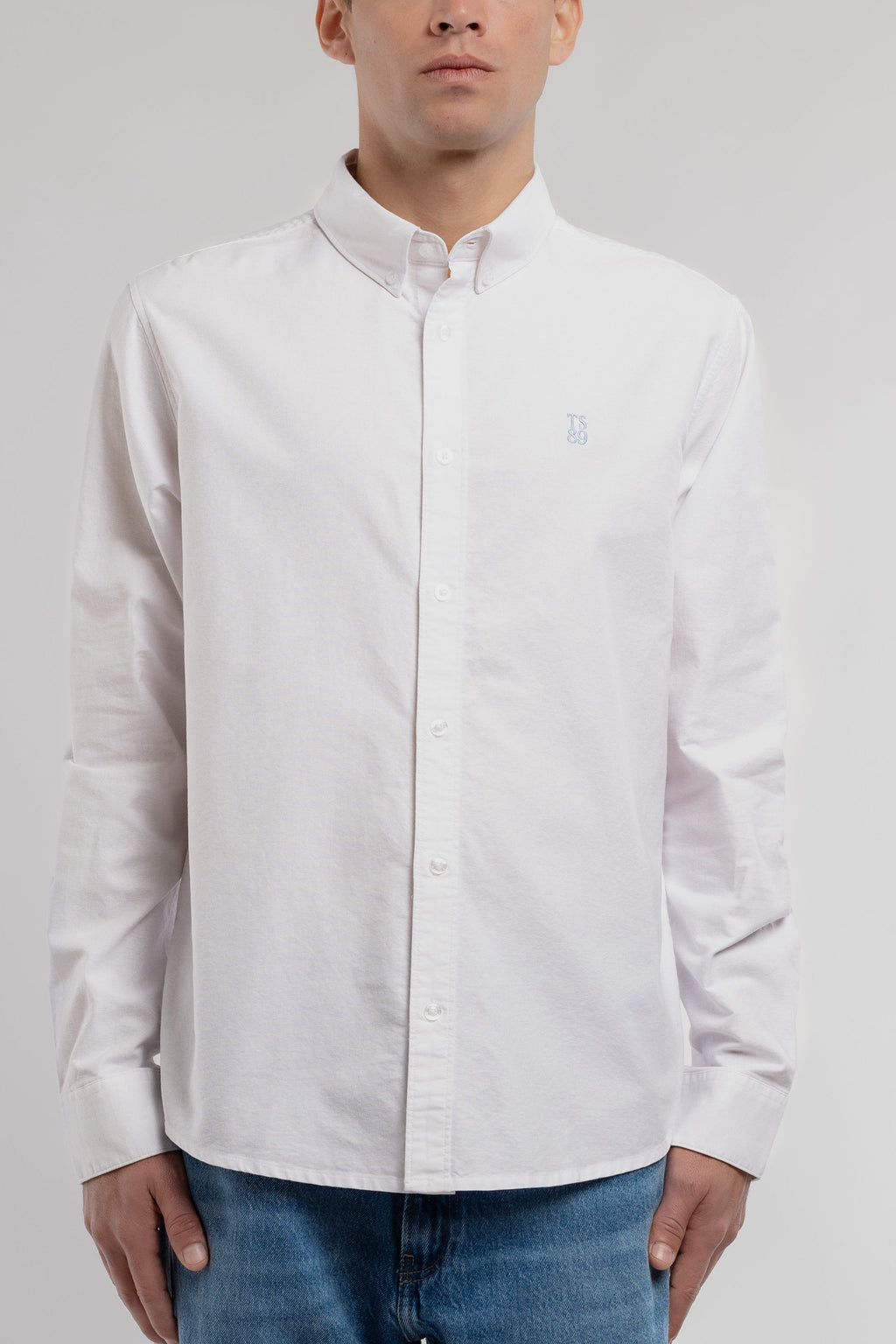 Chemise droite oxford C-STAN ML BLANC - 1