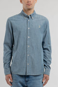 Chemise chambray C-STANER ML FRIPP/INDIGO CLAIR - 1