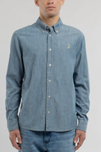 Chemise chambray C-STANER ML FRIPP/INDIGO CLAIR - 1