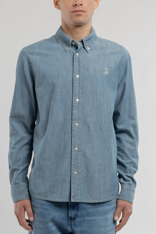 Chemise chambray C-STANER ML FRIPP/INDIGO CLAIR - 1