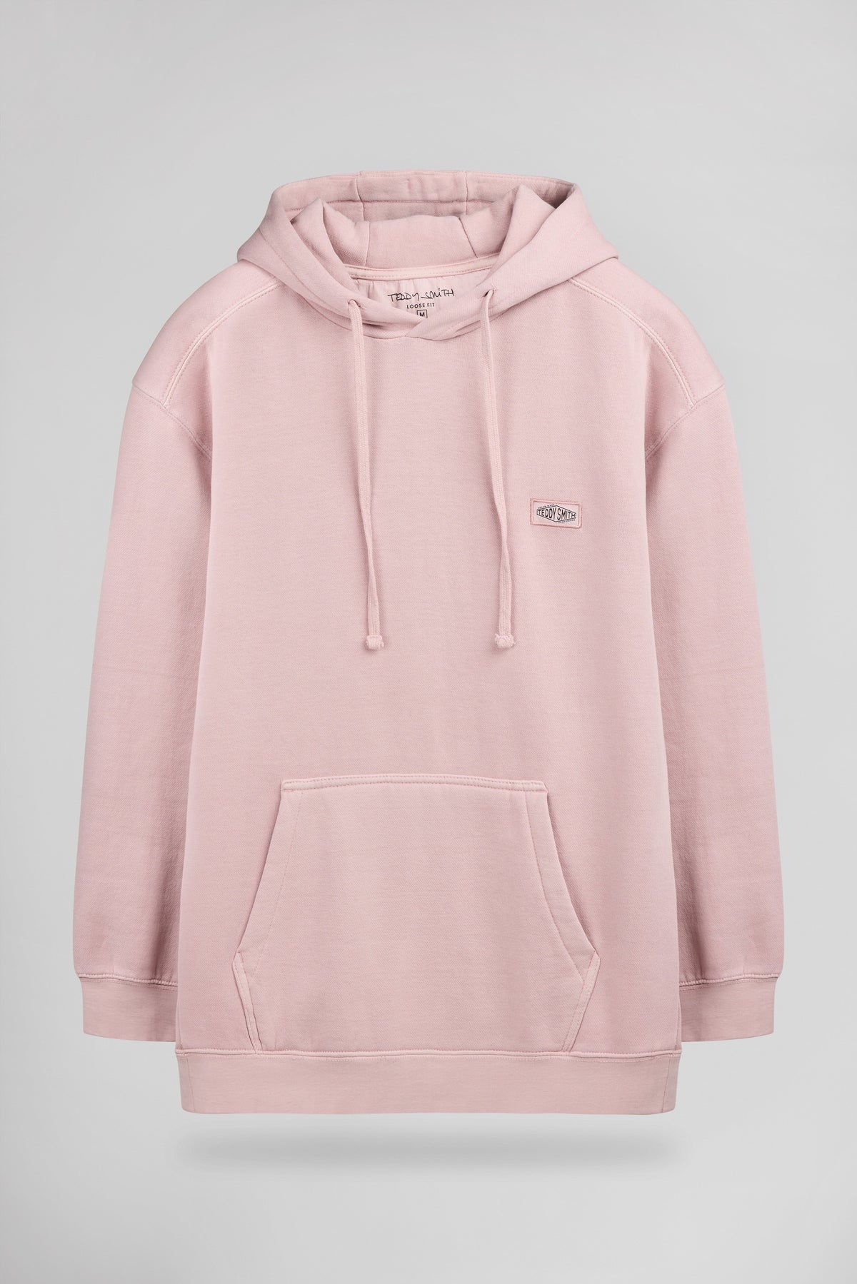 Sweat ample à capuche S-NATEO HOODY ROSE PASTEL - 1
