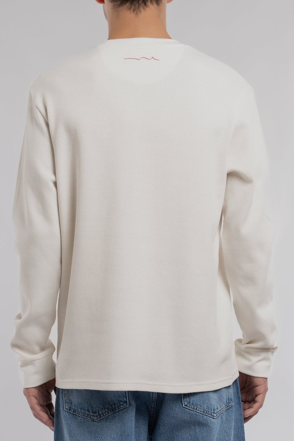 T-shirt Manches Longues T-WAFFLE ML MIDDLE WHITE - 2