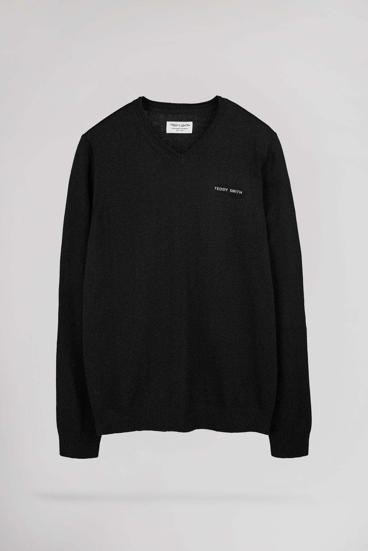 Pull fin ajusté col en V PULSER 4 NOIR - 1