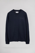 Pull ajusté col V PULSER 4 TOTAL NAVY CHINE - 1