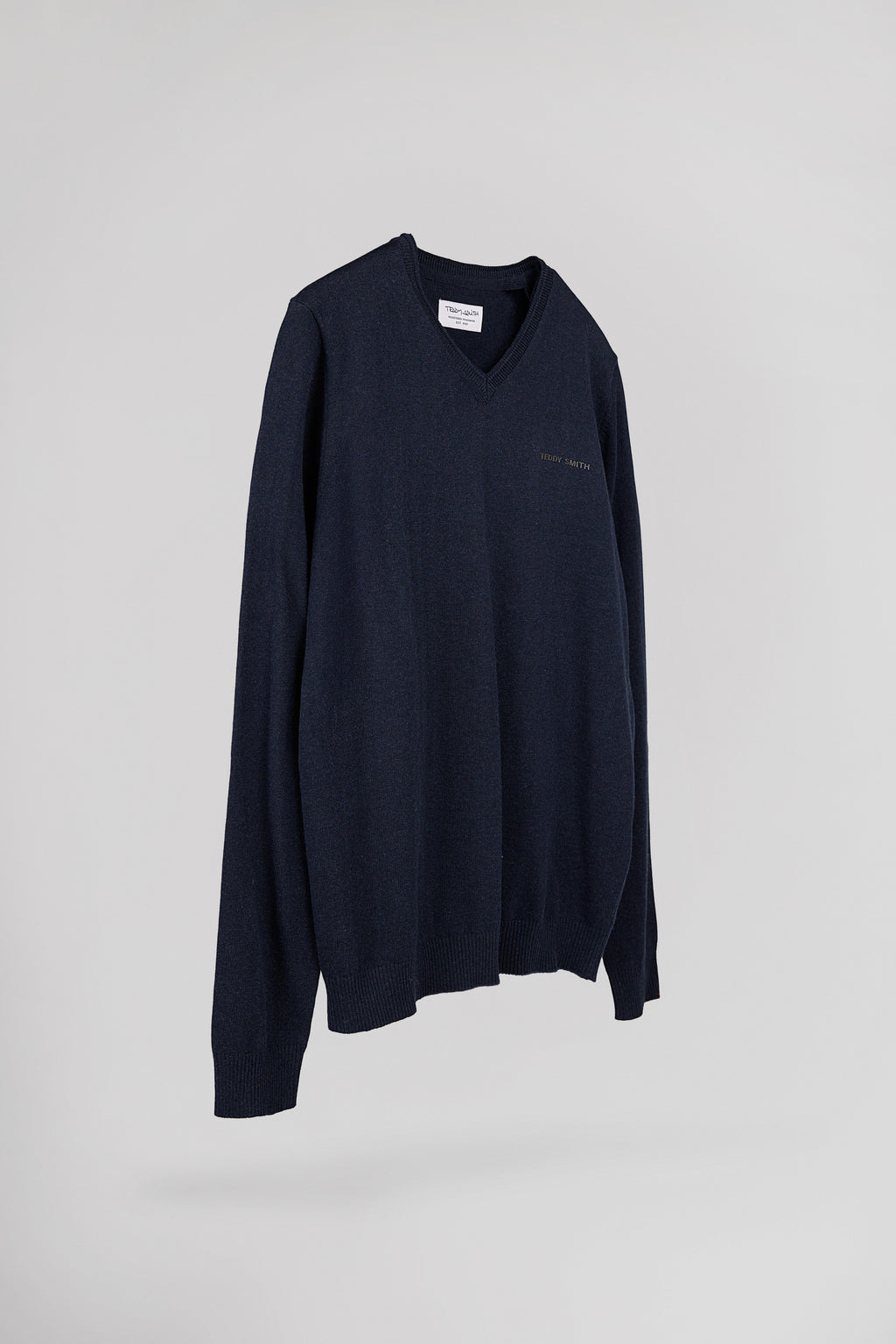 Pull ajusté col V PULSER 4 TOTAL NAVY CHINE - 2