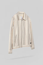 Veste mi-saison à rayures col chemise B-SHELDON CREAM - 2