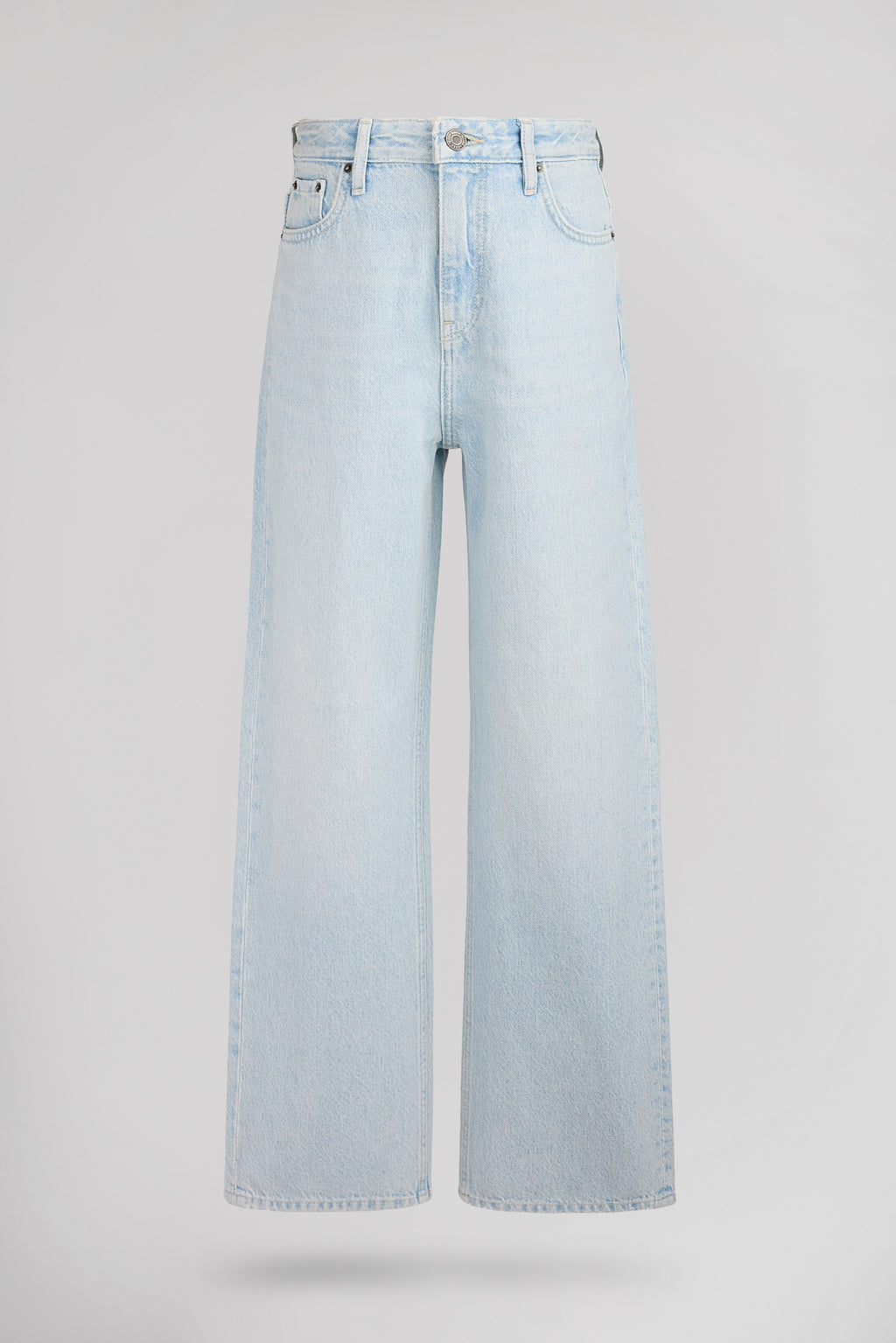 Jean large taille haute P-ELECTRA JR BLEACHED - 1