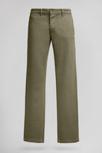 Pantalon chino slim PALLAS CHINO SWEAT DYED TURBULENCE KAKI - 1