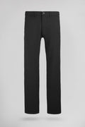 Pantalon ajusté PALLAS CHINO HE MELANGE BLACK - 1