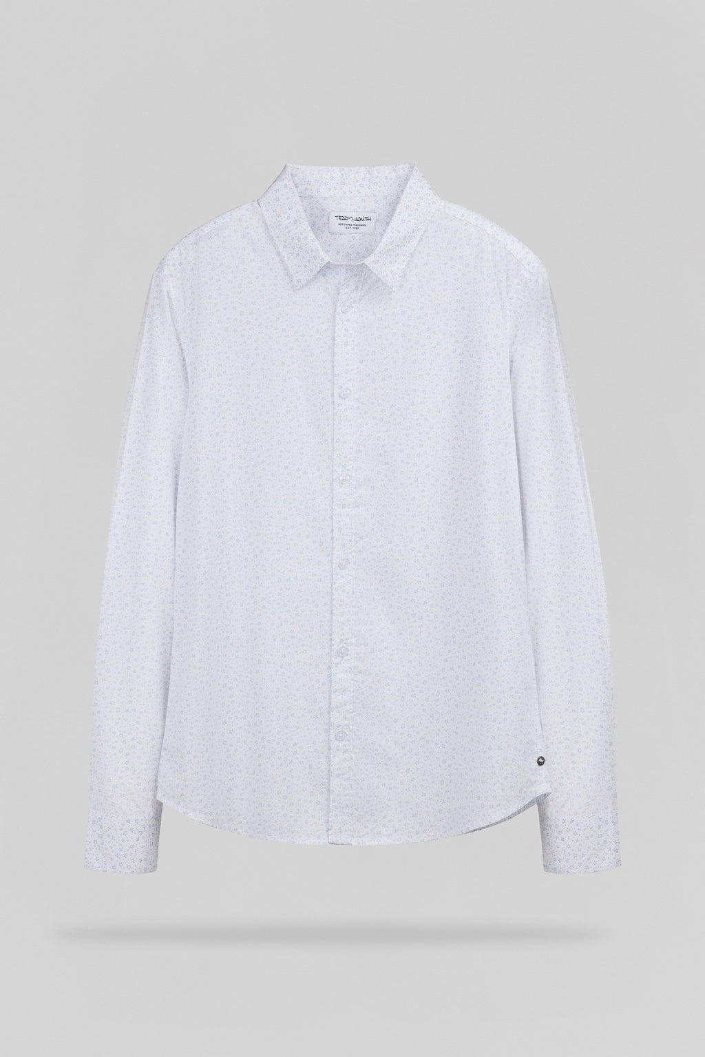 Chemise cintrée imprimée CARTON ML BLANC - 1