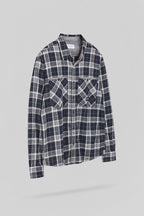 Chemise à carreaux en twill TRENT ML DARK NAVY - 2