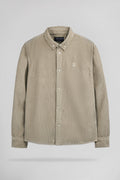 Chemise velours côtelé C-ELTON ML WOLF BEIGE - 1