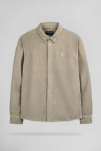 Chemise velours côtelé C-ELTON ML WOLF BEIGE - 1