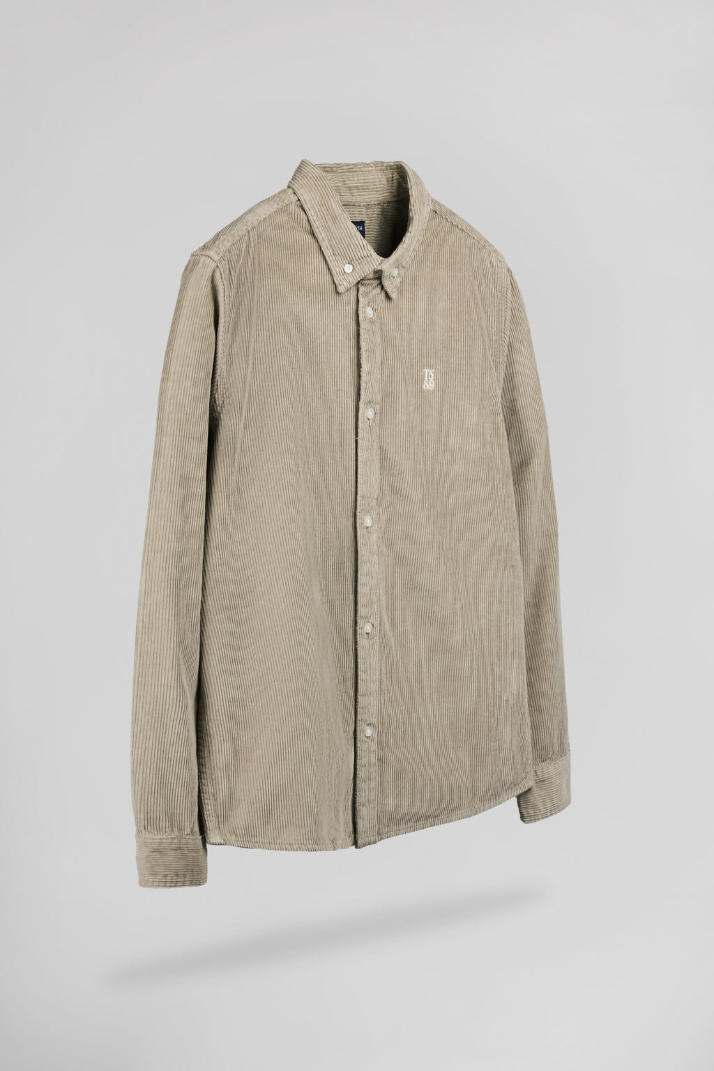 Chemise velours côtelé C-ELTON ML WOLF BEIGE - 2