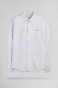 Chemise droite à rayures C-STANLEY ML OLIVE - 1