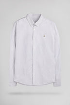 Chemise droite à rayures C-STANLEY ML OLIVE - 1