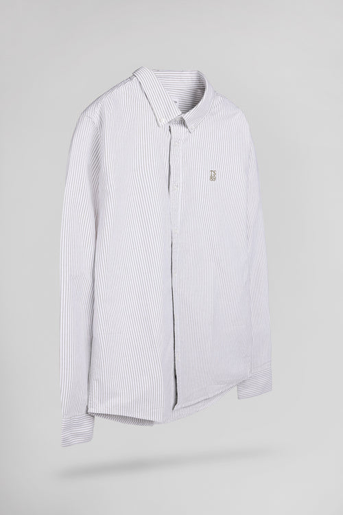 Chemise droite à rayures C-STANLEY ML OLIVE - 2