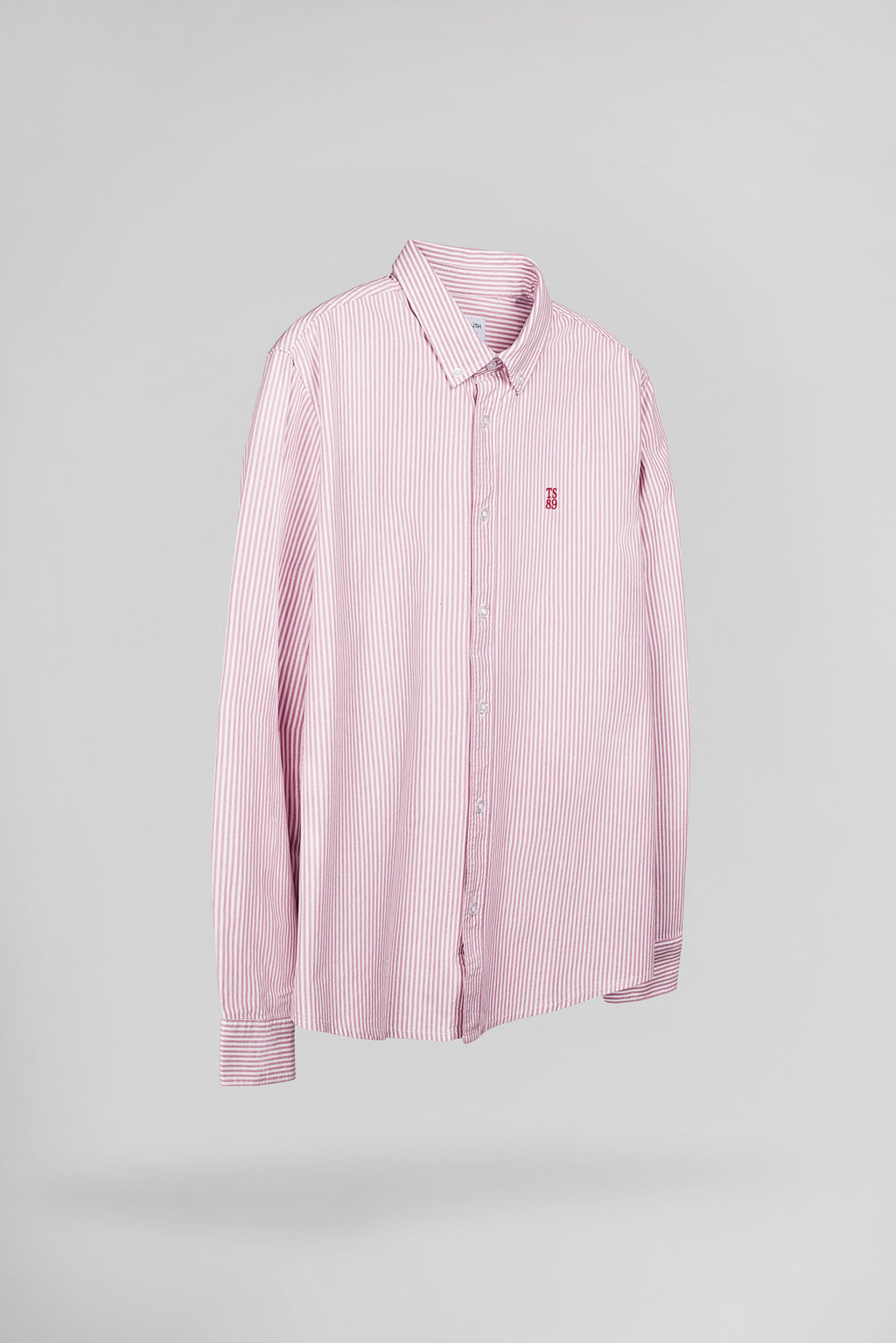 Chemise droite à rayures C-STANLEY ML ROUGE COQUELICOT - 2