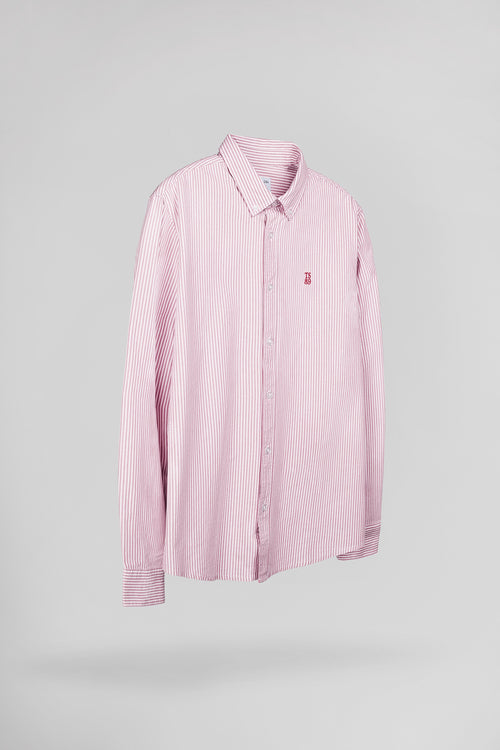 Chemise droite à rayures C-STANLEY ML ROUGE COQUELICOT - 2