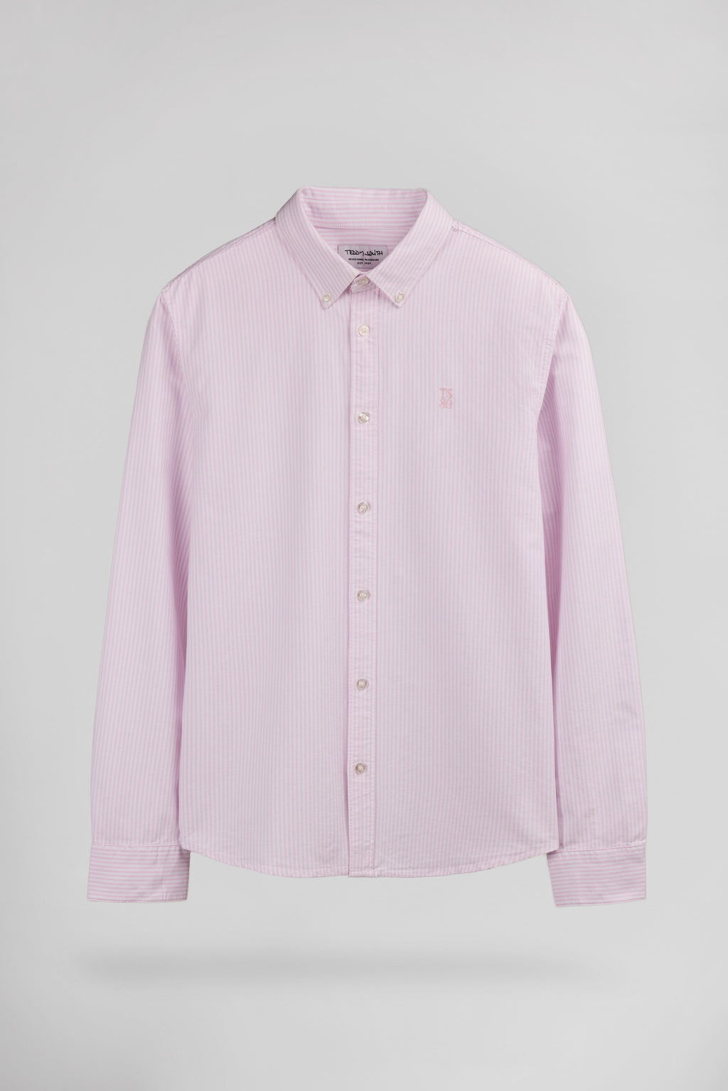 Chemise droite à rayures C-STANLEY ML PINK SHIRT - 1
