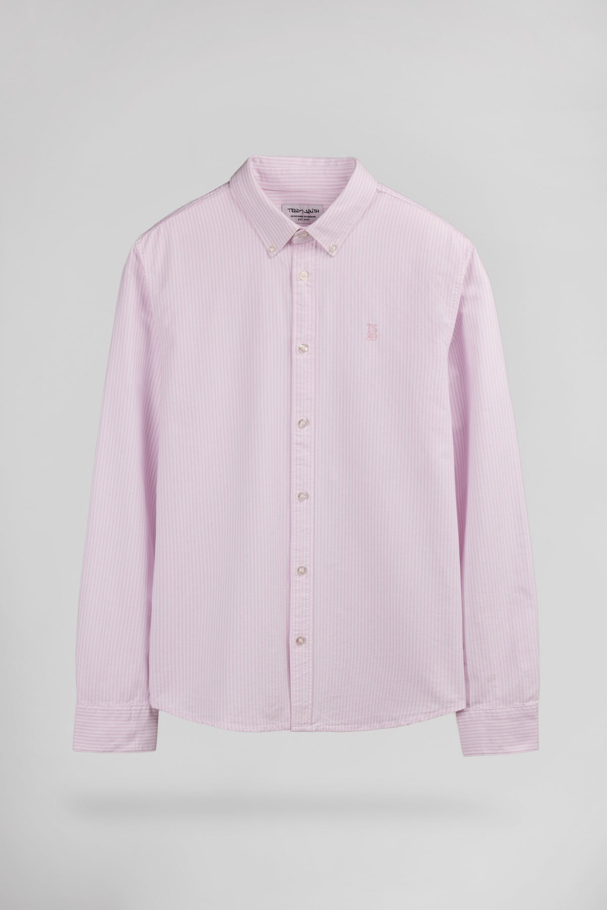 Chemise droite à rayures C-STANLEY ML PINK SHIRT - 1