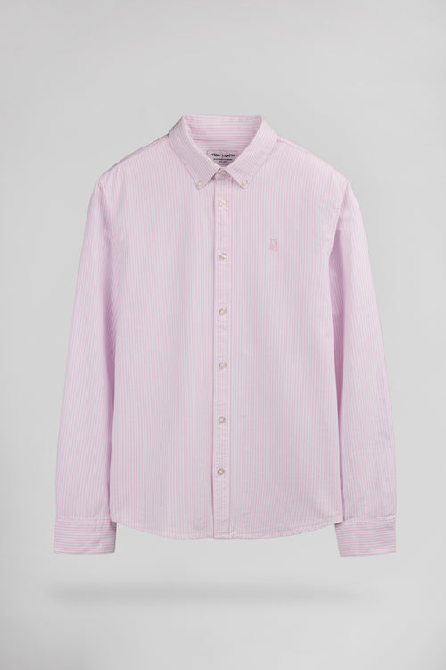Chemise droite à rayures C-STANLEY ML PINK SHIRT - 1