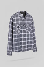 Chemise à carreaux C-PEAK ML MELANGE BLACK - 2
