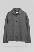 Chemise droite manches longues C-FELIX ML MELANGE BLACK - 1